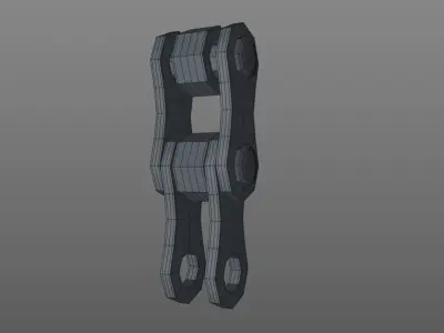 Bike gears and chain 3D model