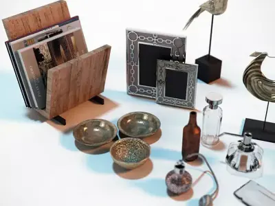 Contemporary Accessories for Interior Renderings 3D model