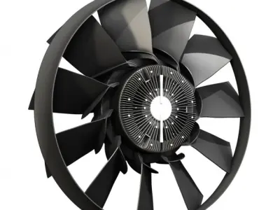 Engine cooling fan 2 3D model