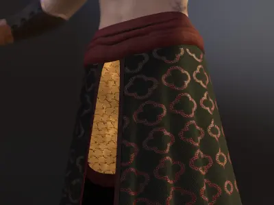 Demonic Samurai Warrior - Stylized Game Ready Character Low-poly 3D model