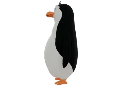 Rico from Penguins of Madagascar Low-poly 3D model