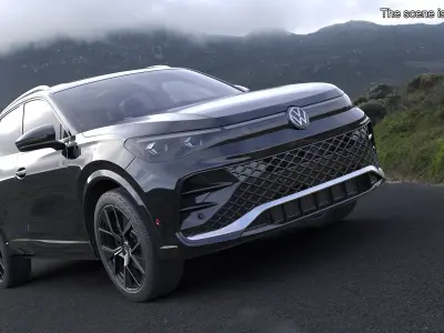 Volkswagen Tiguan 2024 R-Line Black 3D model