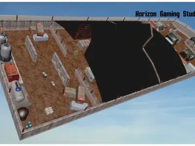 FPS Environment Low-poly 3D model