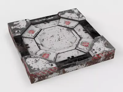 panel sci-fi 10 3D model