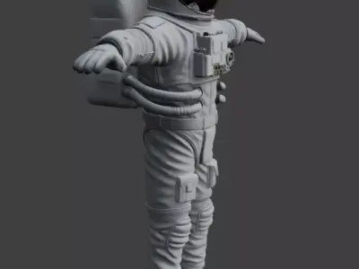 Realistic Astronaut Space Suit 3D Model 3D model purchase