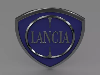 Lancia logotype 3D model
