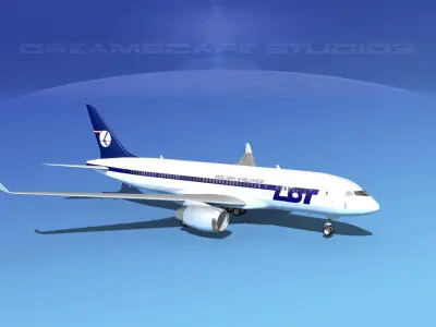 Boeing 787-8 LOT Polish Airlines 3D model