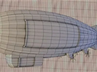 Airship your logo here - 3D model