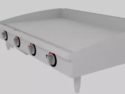 Commercial Flat Top 3D model