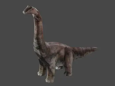 BRACHIOSAURS DINOSAUR Low-poly 3D model