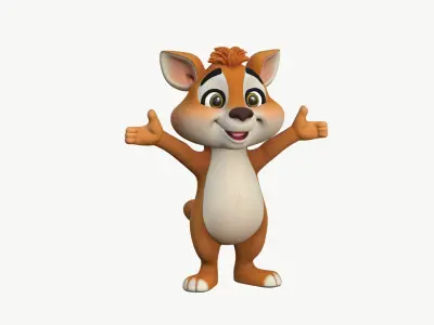 High-Quality Cartoon Lion 3D model