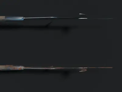 Medieval Bill Hook Low-poly 3D model