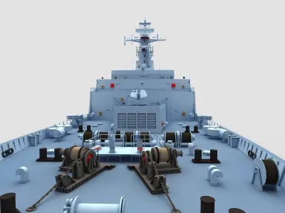 Chinese Navy Type 071 3D model
