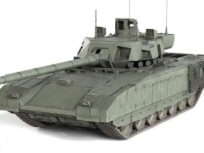 5 Military Vehicles Collection v12 Low-poly 3D model