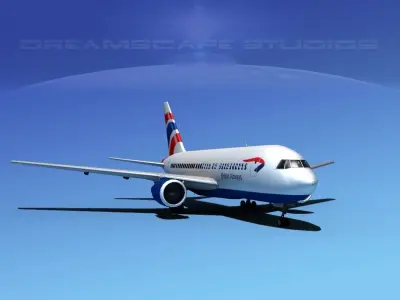 Boeing 767-200ER British Airways 1 3D model