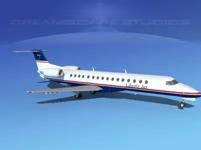 Embraer ERJ-140 Liberty Jet 3D model