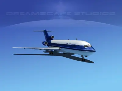 Boeing 727-200 Atlantic Air 3D model