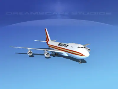 Boeing 747-100 Kalitta Air 3D model