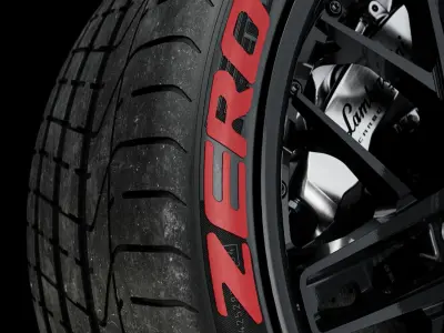 Pirelli P ZERO 355 25 ZR21 107Y Lambo Rear 3D model