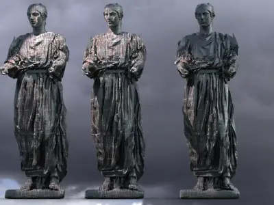Delphi robed Chariot driver  3D model
