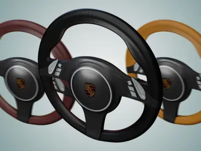 Steering Wheel  Free 3D model