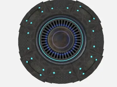 3D model ALIEN UFO SPACE CRAFT Low-poly 3D model