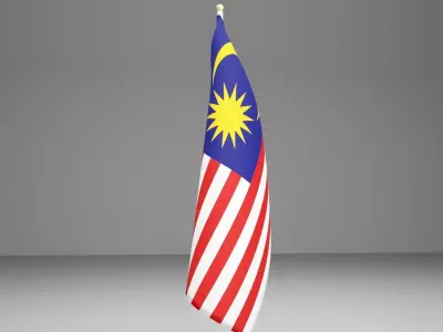 All countries flag 3D model