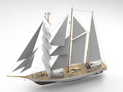 Sailing Ship Type V 3D model