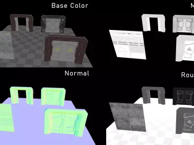 Sci-Fi Pack  Low-poly 3D model