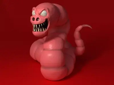 Worm terror 3D model