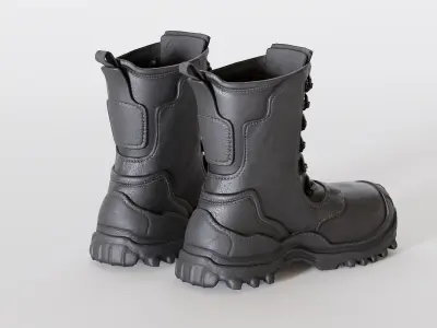 Military boots - LowPoly 3D model purchase