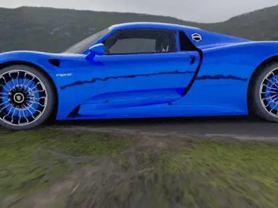 porsche 918 spyder Free low-poly 3D model