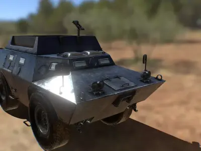 Spec Ops Apc Militar vehicle Low-poly 3D model