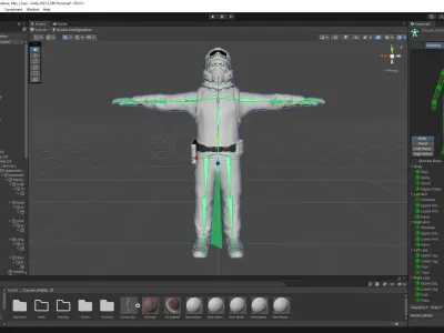 Casual Soldier 21 Low-poly 3D model