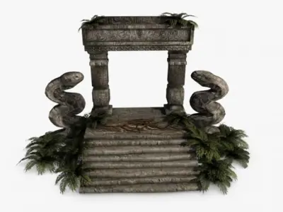Ancient Jungle ruins 3D model