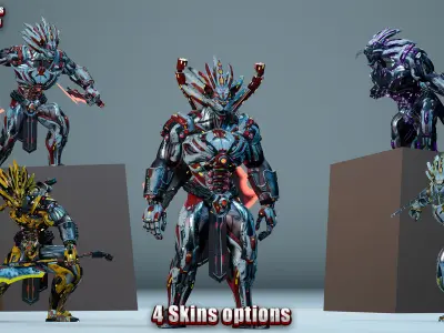 Sci-Fi Hercules Low-poly 3D model