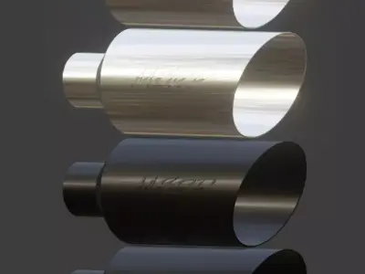 Simple MBRP Exhaust TIp Low-poly 3D model