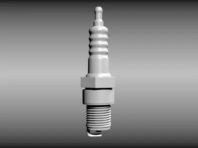 Spark plug 3D model
