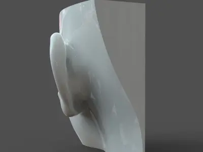 CAD-friendly Casual Woman Ear Model F1P1D0V1ear 3D model