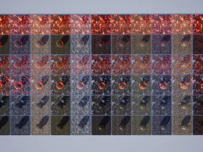 Unreal Game Engine- 78 Animated Burning Military Materials Texture