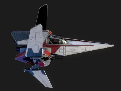 V - Wing Star Wars 3D model