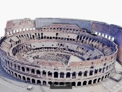 3-Roman Amphitheaters 3D Model Collection