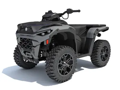 All Terrain Vehicle ATV Quad Buggy Bike 3D model