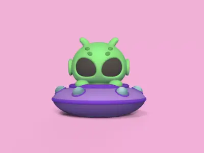 Alien Ufo 3D print model