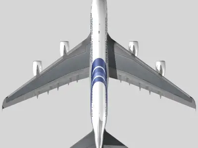 Airbus A-380 Malaysia Airlines 3D model