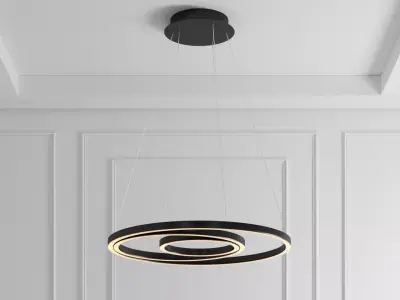 Modern Circular LED Ceiling Light Free 3D model