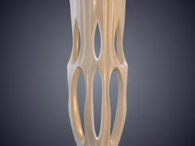 Futuristic Parametric Voronoi Vase Statue PM-904 3D print model