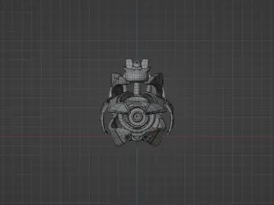 Carrier fan art Clorion lowpoly Low-poly 3D model