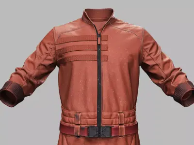 Sci-Fi Jumpsuit - Game-Ready Low-poly 3D model
