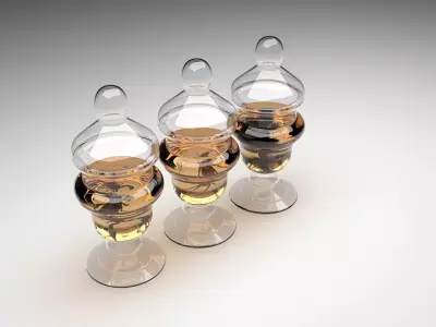 Vintage Insect Jars 3D model